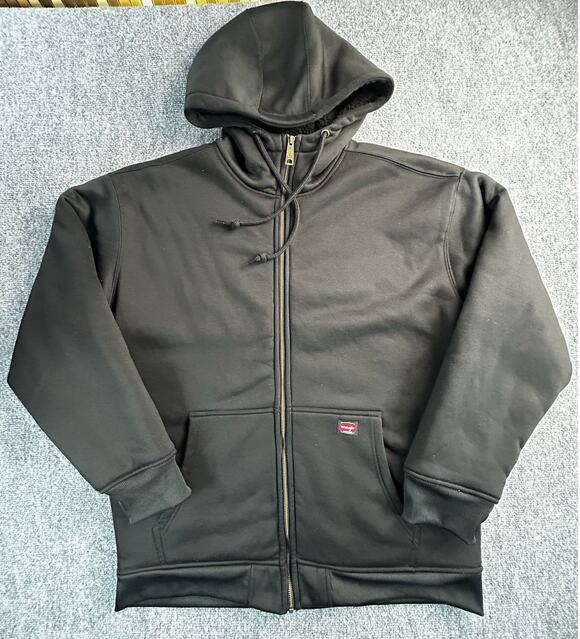 Wrangler Other - Wrangler Workwear Sherpa Lined Full Zip Hoodie Black Men's XL Heavy Duty Jacket